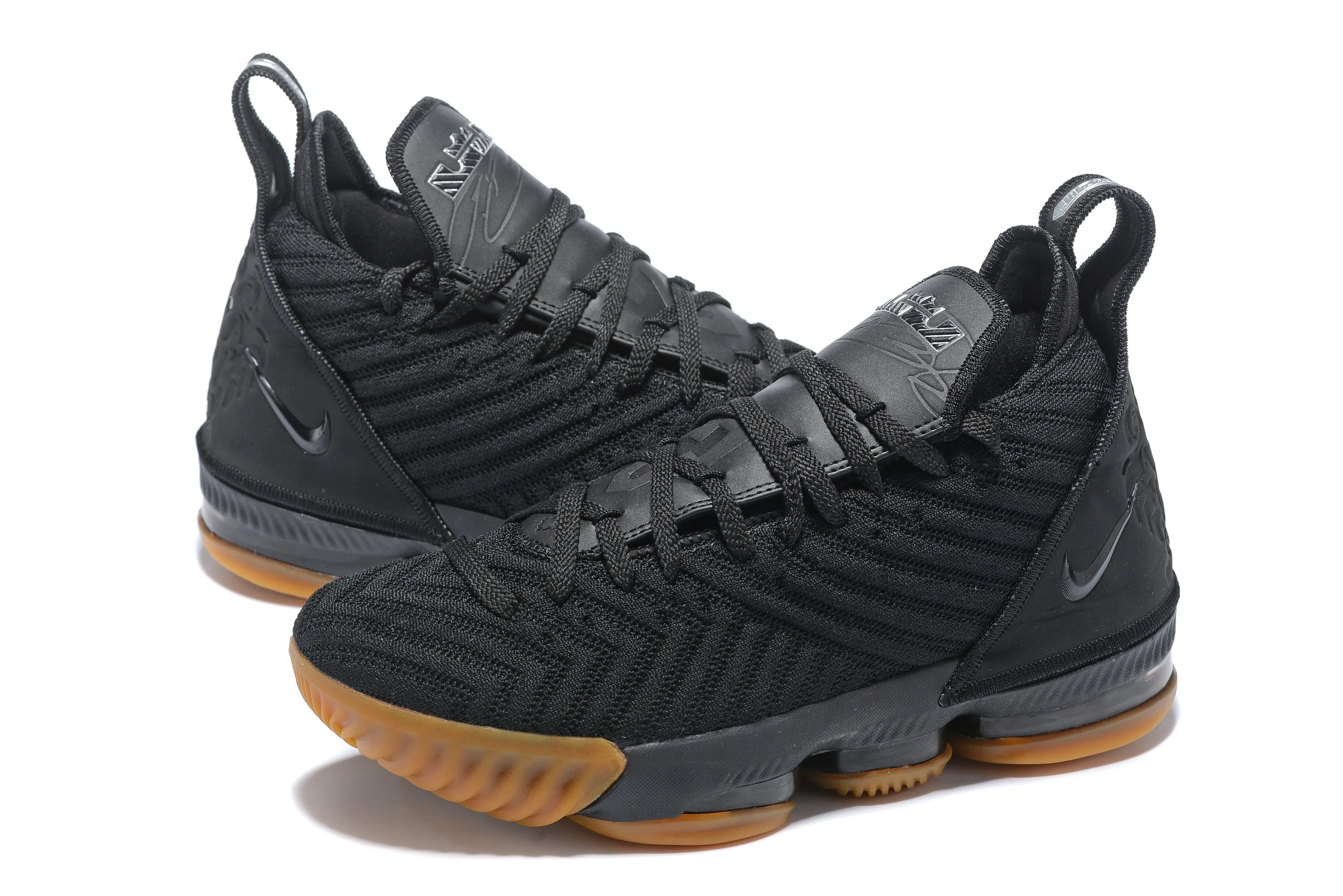 Nike Lebron XVI 16 EP Black Raw Rubber Men Shoes Sale Size US7,8,8.5,9,10,11,12 Most Supportive Asics Shoes