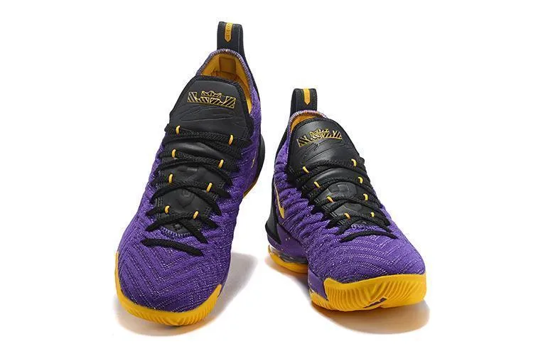 Nike Lebron XVI 16 EP Purle Yellow Black Men Shoes Sale Size US7,8,8.5,9,10,11,12 Asics Gel Peake Shoes