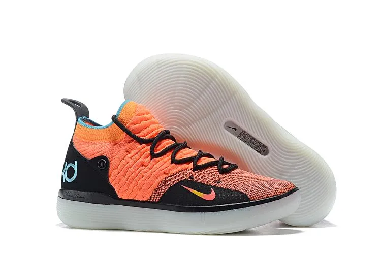 Nike Zoom KD11 Orange Black Men Shoes Sneaker Sale Size US 7,8,8.5,9.5,10,11,12 Asics Golf Shoes Waterproof