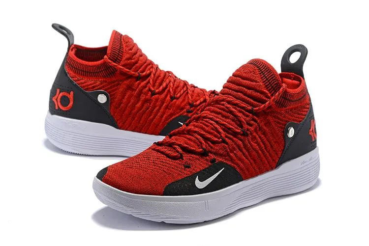 Asic Shoe Size Chart Nike Zoom KD11 Red Black Men Shoes Sneaker Sale Size US 7,8,8.5,9.5,10,11,12