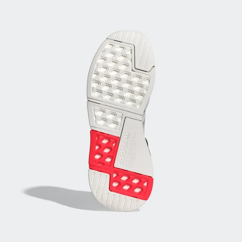 Adidas Originals Nmd R1 V2 Casual Shoes NMD_G1 SHOES - Crystal White / Grey One / Solar Red