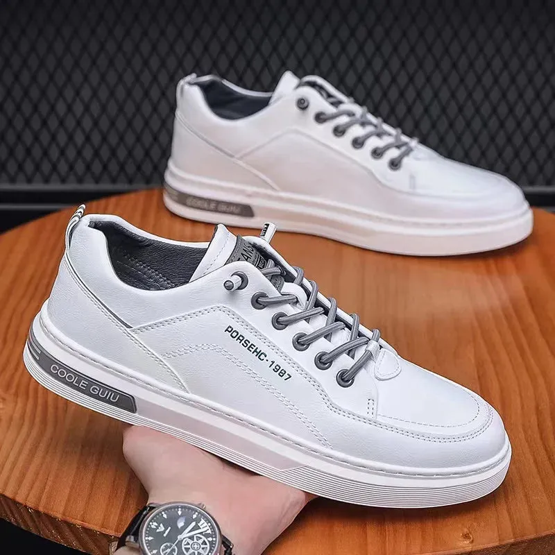 White Vulcanized Sneakers Boys Cheap Flat Comfortable Shoes Men Autumn Spring 2022 Fashion Sneakers  Shoes Men Sneakers Work Shoes For Wide Flat Feet