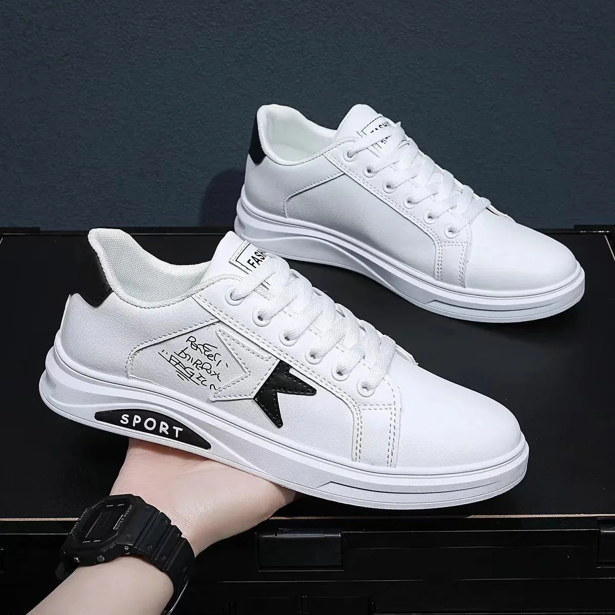 White Vulcanized Sneakers Boys Cheap Flat Comfortable Shoes Men Autumn Spring 2022 Fashion Sneakers  Shoes Men Sneakers Shoe Inserts For Flat Arches