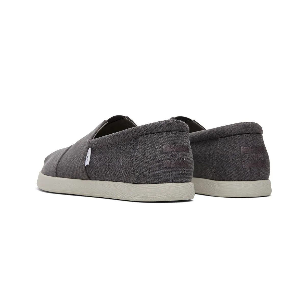 TOMS Espadrille Alpargata Forward Men - Forged Iron Grey Refibra Canvas Slip On Loafers Bubble