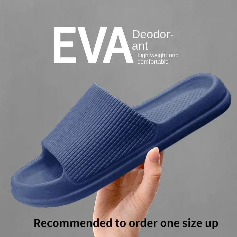 Foot Warmer Slippers Non-slip, wear-resistant, thick EVA sole, comfortable, bathroom flip-flops