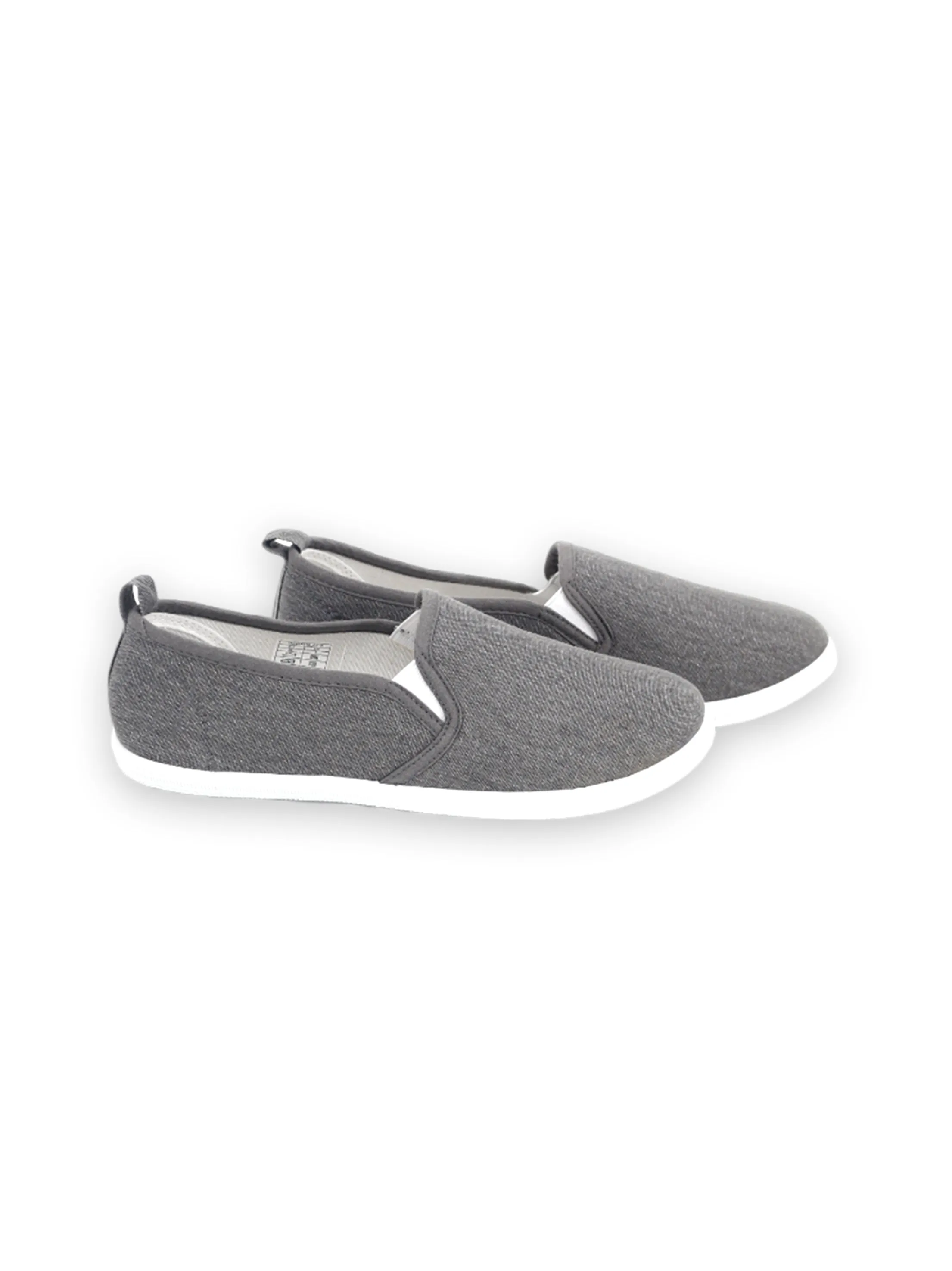 Flat Foot Shoe Sole Women's Plain Solid Flat Shoes,Grey