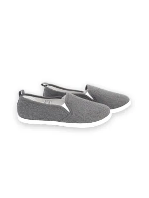 Best Shoes Pronation Women's Plain Solid Flat Shoes,Grey