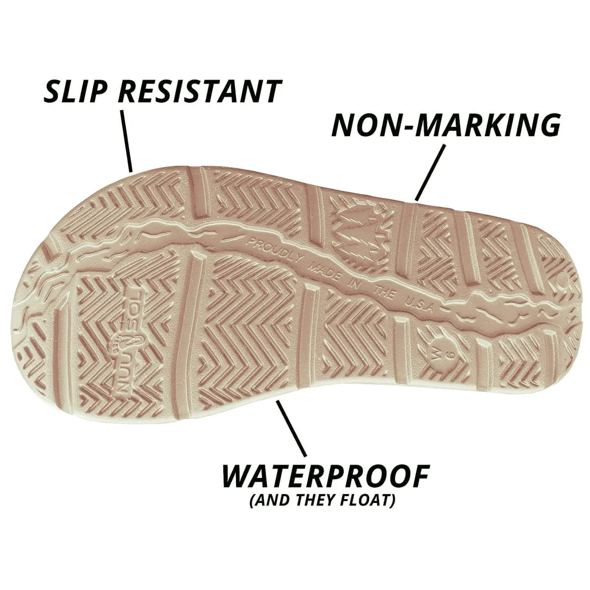 Carpet Slippers NUUSOL MEN'S CASCADE FLIP FLOP (CA-Sand Stone)