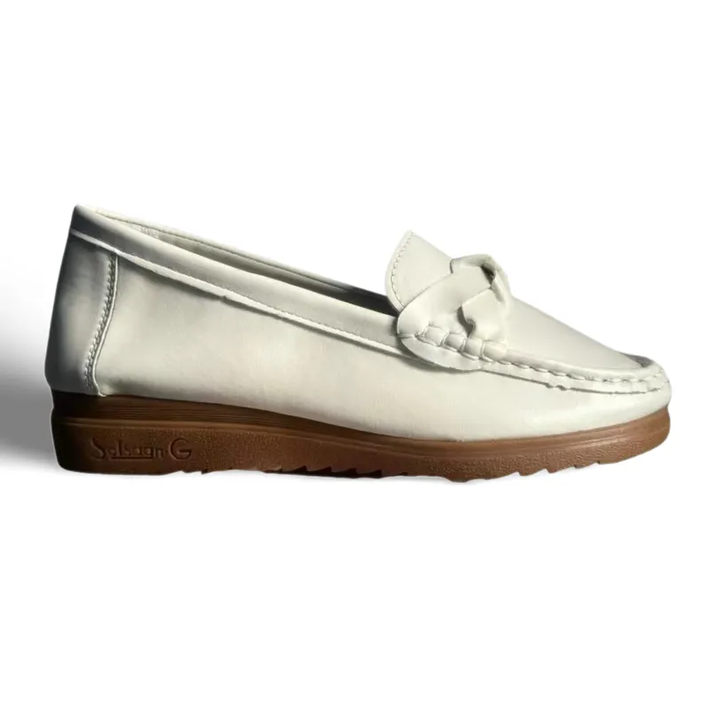 Geox Loafers OCW Orthopedic Women Shoes Soft Leather Slip on Loafers Shoes