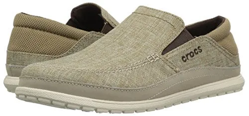 Crocs Santa Cruz Playa Slip On Comfortable Men's Loafers Slip-On, Khaki/Stucco, 11 Indian Loafers