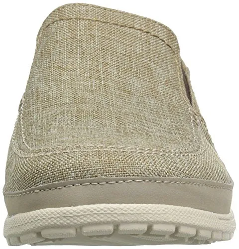 Camden Loafers Crocs Santa Cruz Playa Slip On Comfortable Men's Loafers Slip-On, Khaki/Stucco, 11