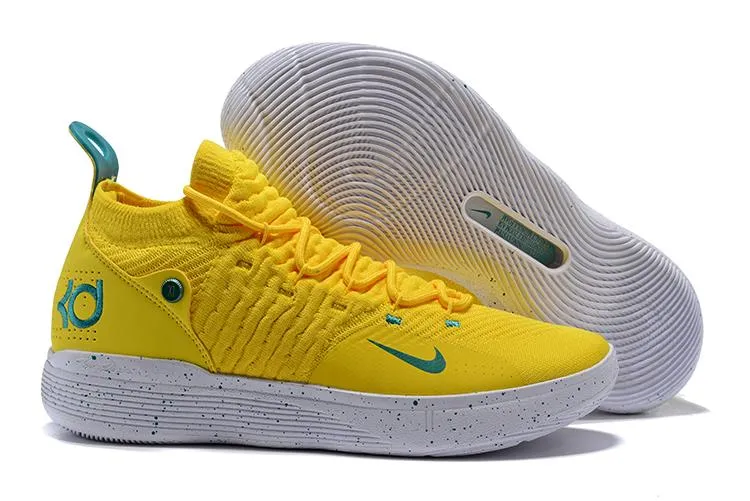 Nike Zoom KD11 Yellow Men Shoes Sneaker Sale Size US 7,8,8.5,9.5,10,11,12 Best Asics Running Shoes Reviews