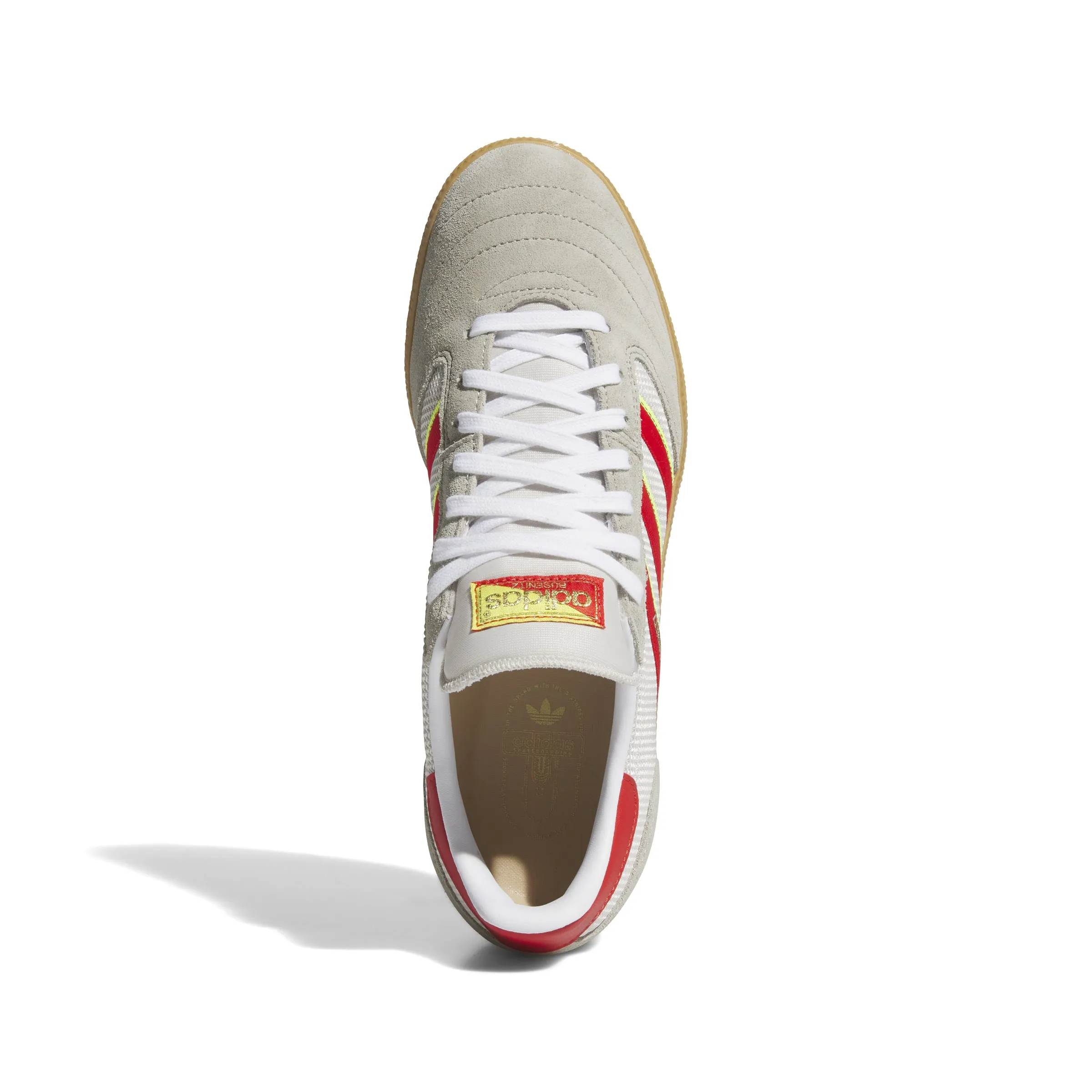 Palace Adidas Shoes Adidas Busenitz Vintage Skate Shoes-White/Grey/Red/Gum