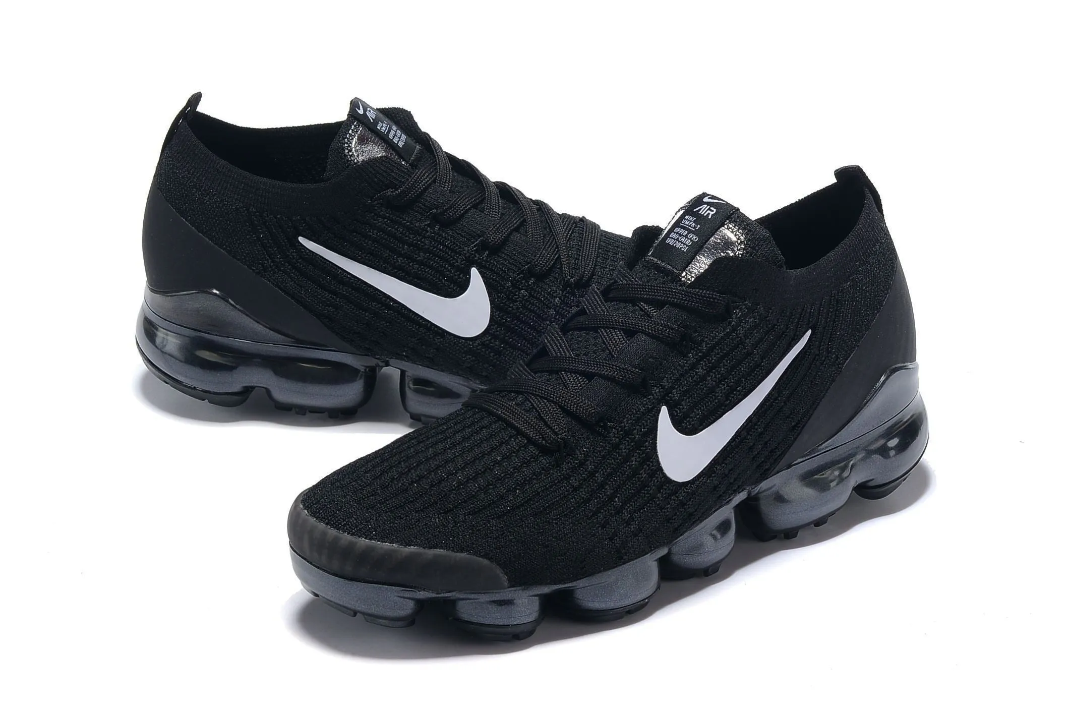 Designer Platform Sneakers Nike Air Vapormax Flyknit 3 "All Black" Shoes Sneakers Men Sale Size US 7, 8, 8.5, 9, 10, 11
