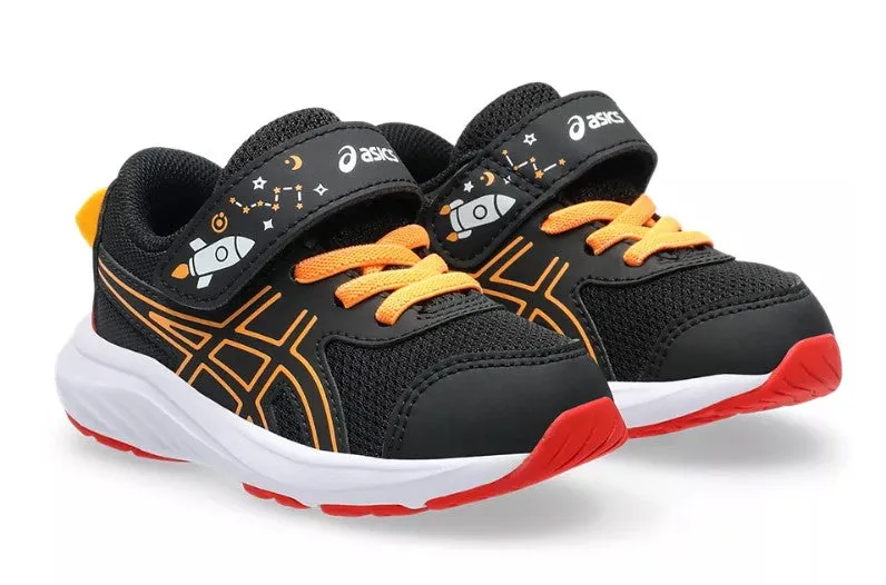 Asics Matflex Wrestling Shoe Sneaker CONTEND 9 TS SCHOOL YARD (Black/Orange Pop)