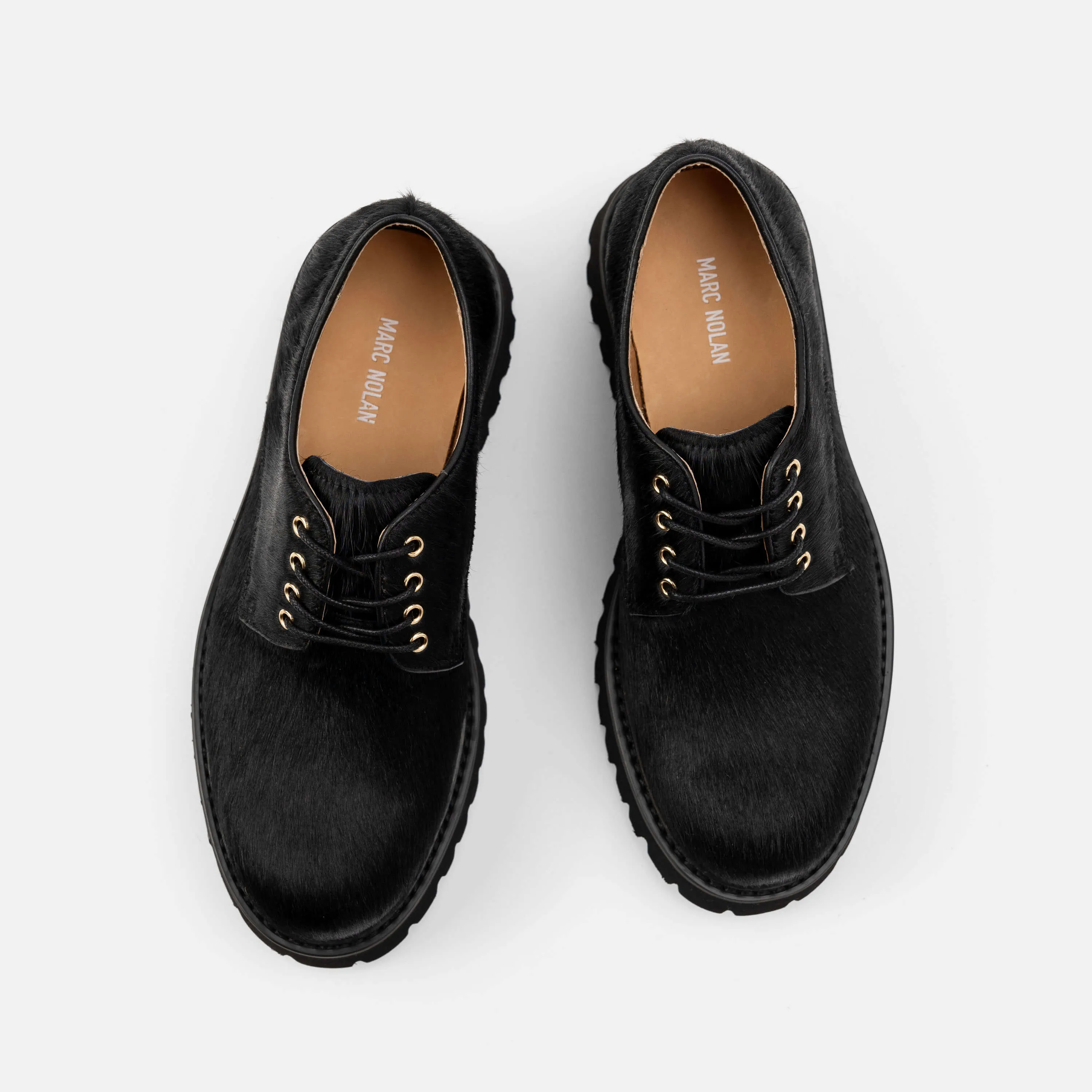 Ms. Luca Black Horse Lug Derby Edwardian Oxfords