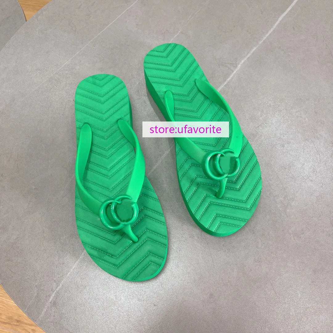 women  Thick bottom flats Flip flops slippers fashion shoes 35-42 high quality 2022new Soft Comfort Footbed Flip Flops