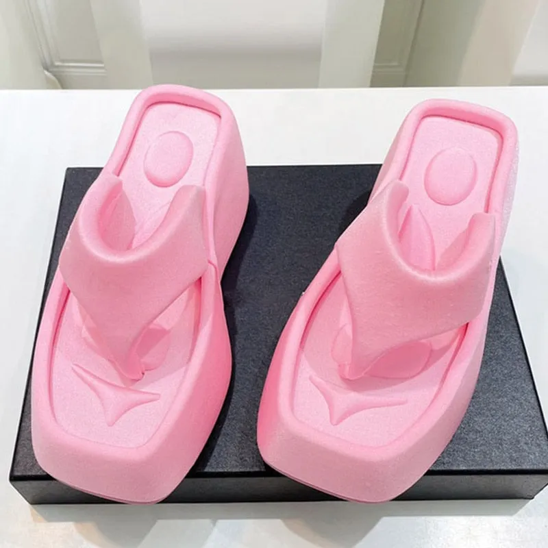 Women Heels Sandals Wedge Sandal With Platform Summer Sandals Shoes Heels Flip Flops Walmart Flip Flops