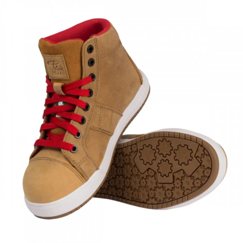 Buy Used Work Boots P&F PF690 Women's MID Composite Toe Leather Athletic Work Shoes - Khaki