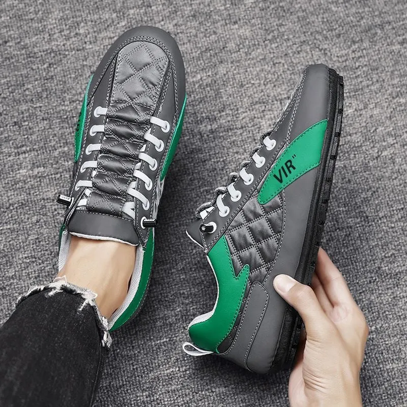 Men Sneakers Strapless Running Shoes Fashion Outdoor Walking Flat Loafers Flat Snakeskin Shoes