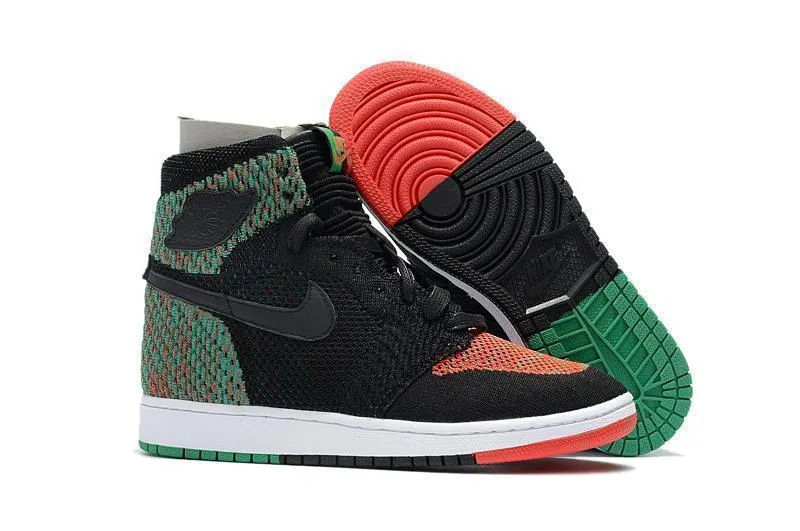 Nike Air Jordan 1 High Retro Flyknit BHM Shoes Basketball Men Size US 7 - 13 Hottest Asics Shoes