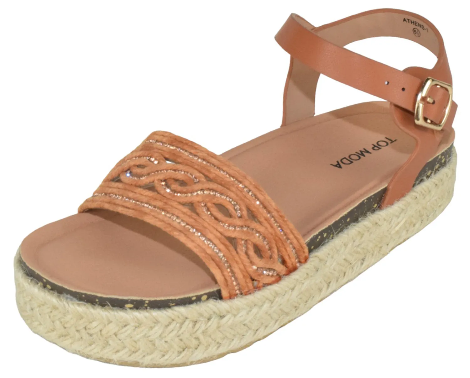 Brazil Sandals ATHENS-1 Tan TOP MODA
