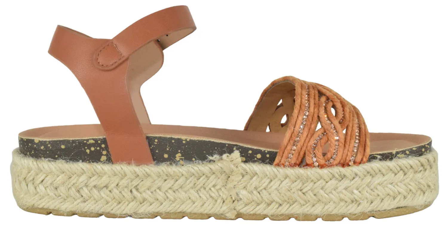 ATHENS-1 Tan TOP MODA Jeans And Sandals