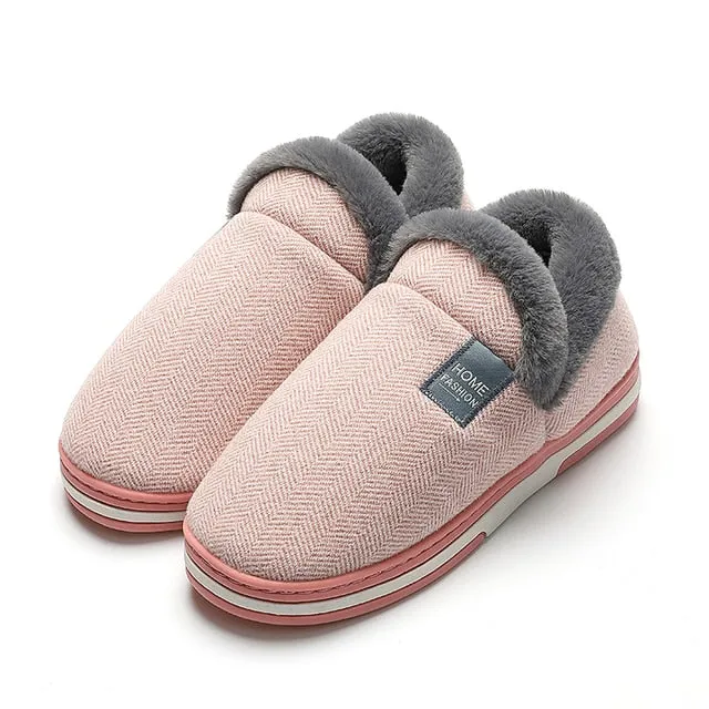 Cuzcare Men Fur Slippers Cute Heel Wrap Winter Home Shoes Ballet Slippers Price