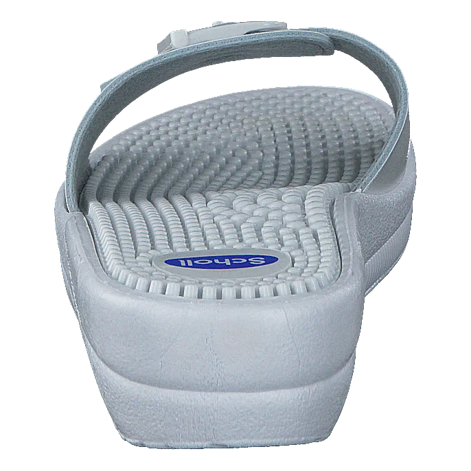 New Massage White Tiger Lily Flip Flops