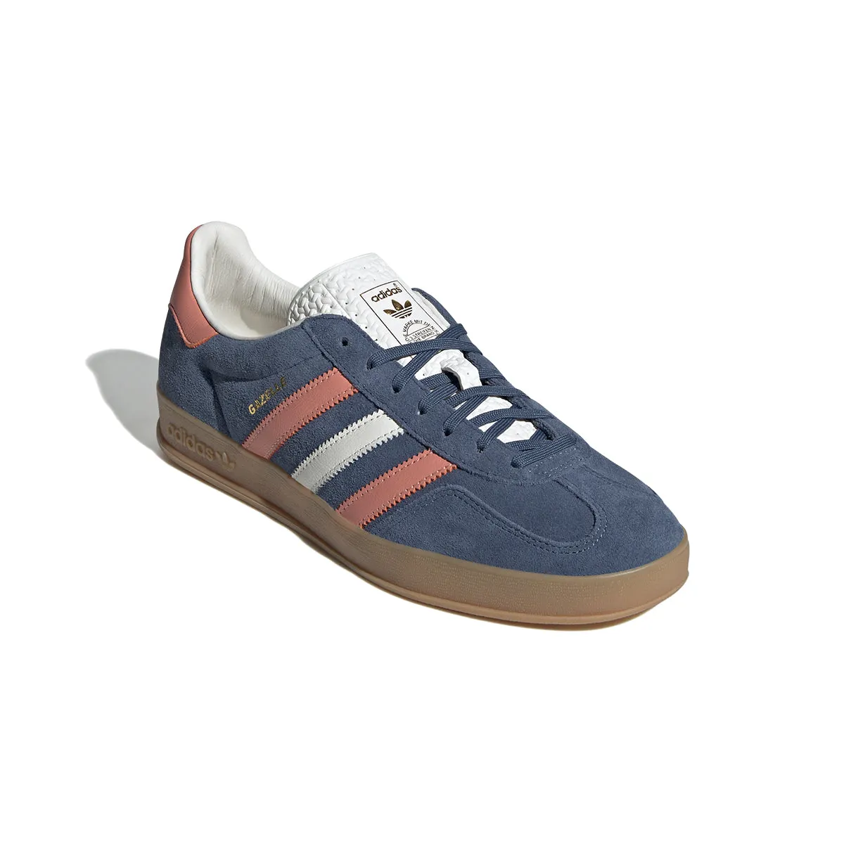 Adidas Wide Trail Shoes Gazelle Indoor 'Blue Blink Wonder Clay'