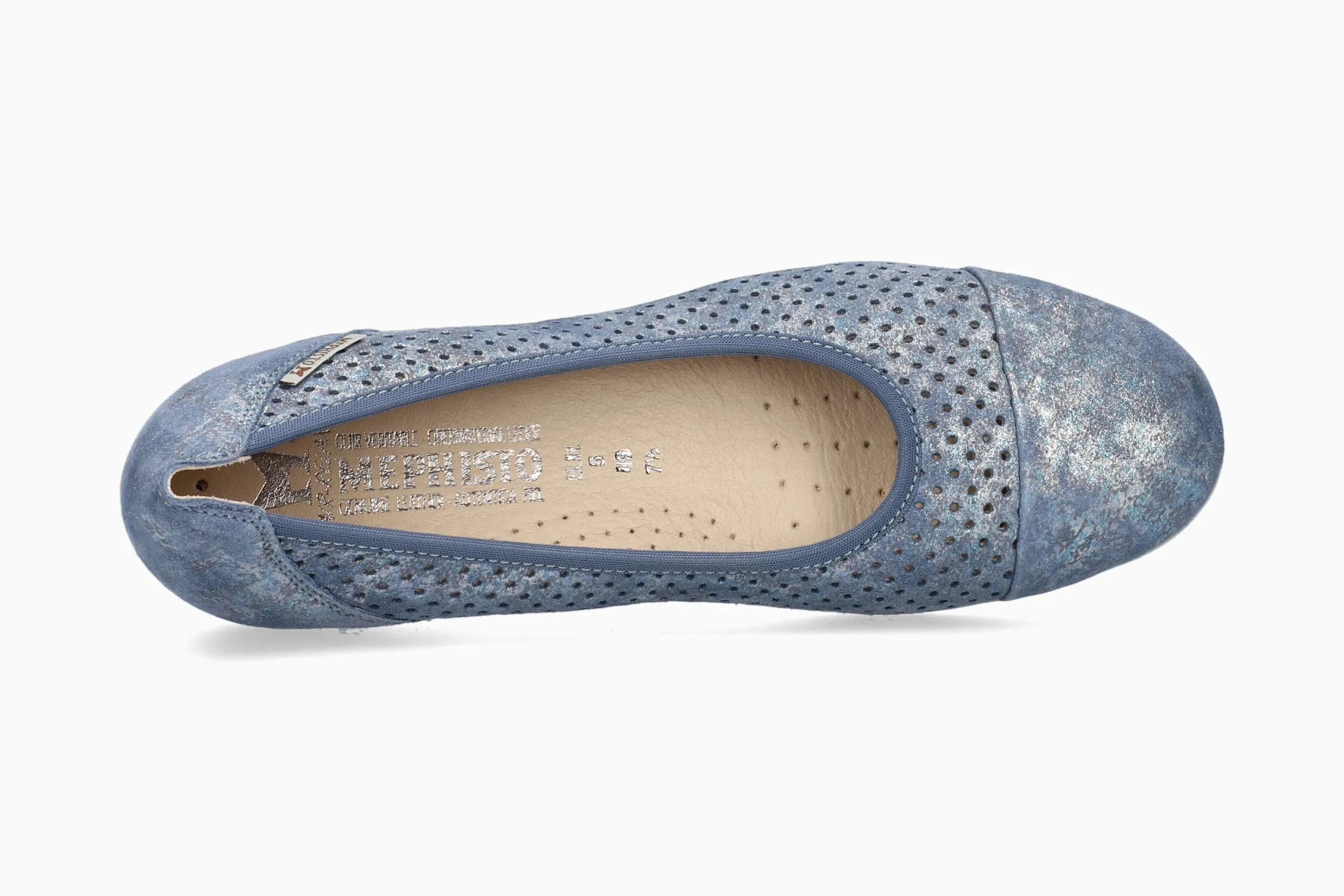 Best Slip-on Flat Brands Erika Perf - Denim