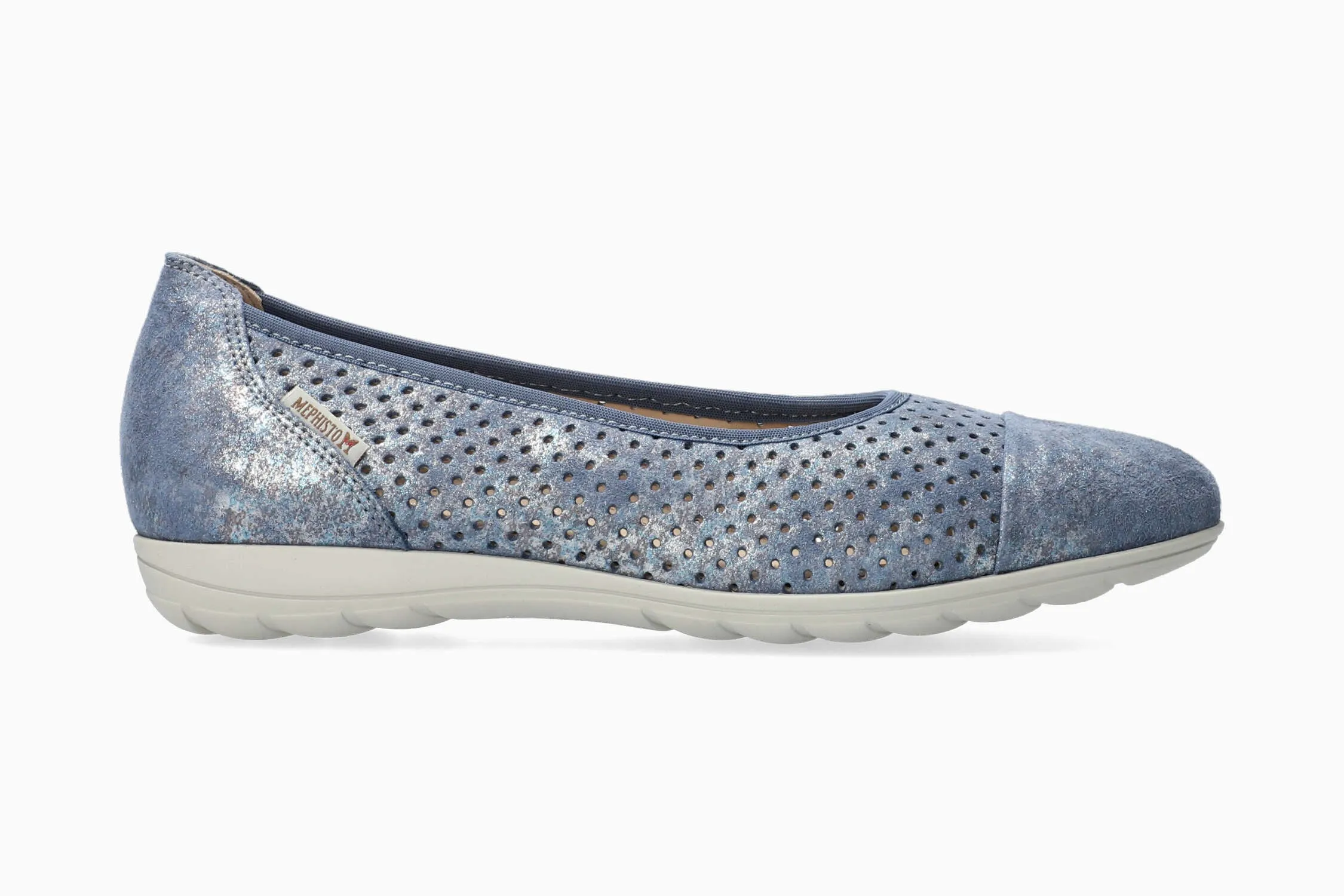 Erika Perf - Denim Womens Leather Slip On > Leather Slip On