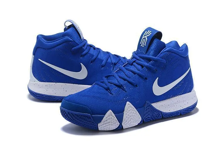 Tiger Asics Wrestling Shoes Nike Kyrie 4 Blue White Men Basketball Shoes !!! CYBER MONDAY SALE !!!