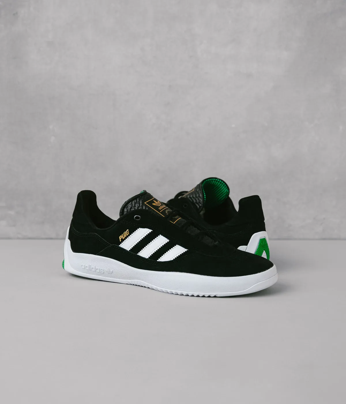 Adidas Best Running Shoe Adidas Puig Shoes - Core Black / White / Vivid Green