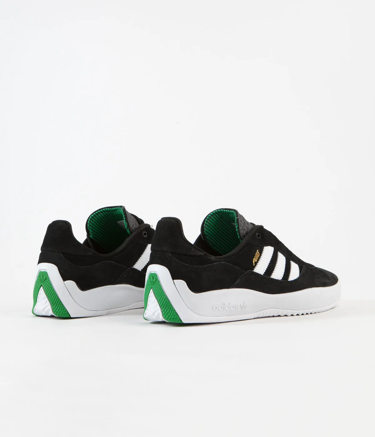 Adidas Puig Shoes - Core Black / White / Vivid Green Adidas Originals Sl 72 Casual Shoes