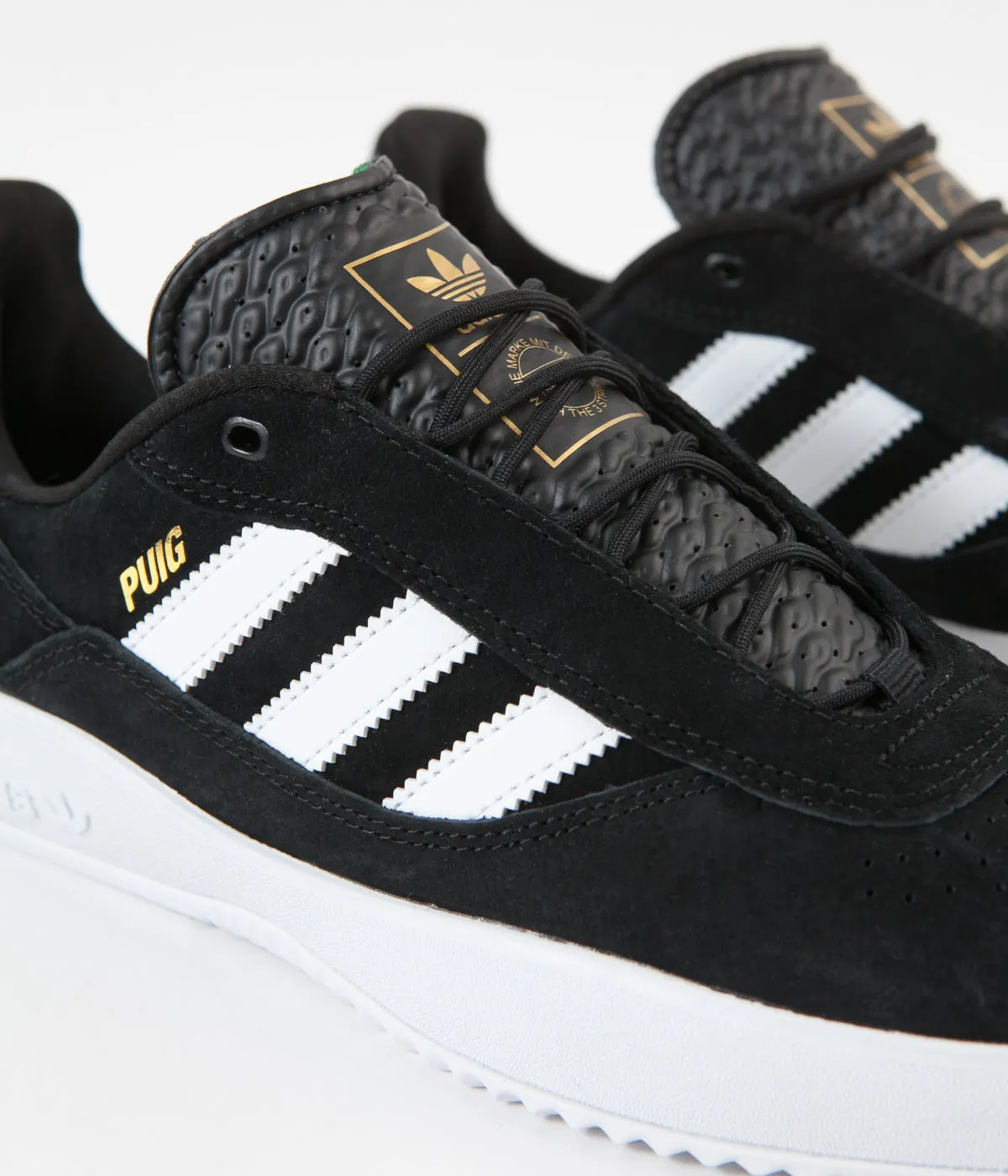 Little Adidas Originals Samba Og Casual Shoes Adidas Puig Shoes - Core Black / White / Vivid Green