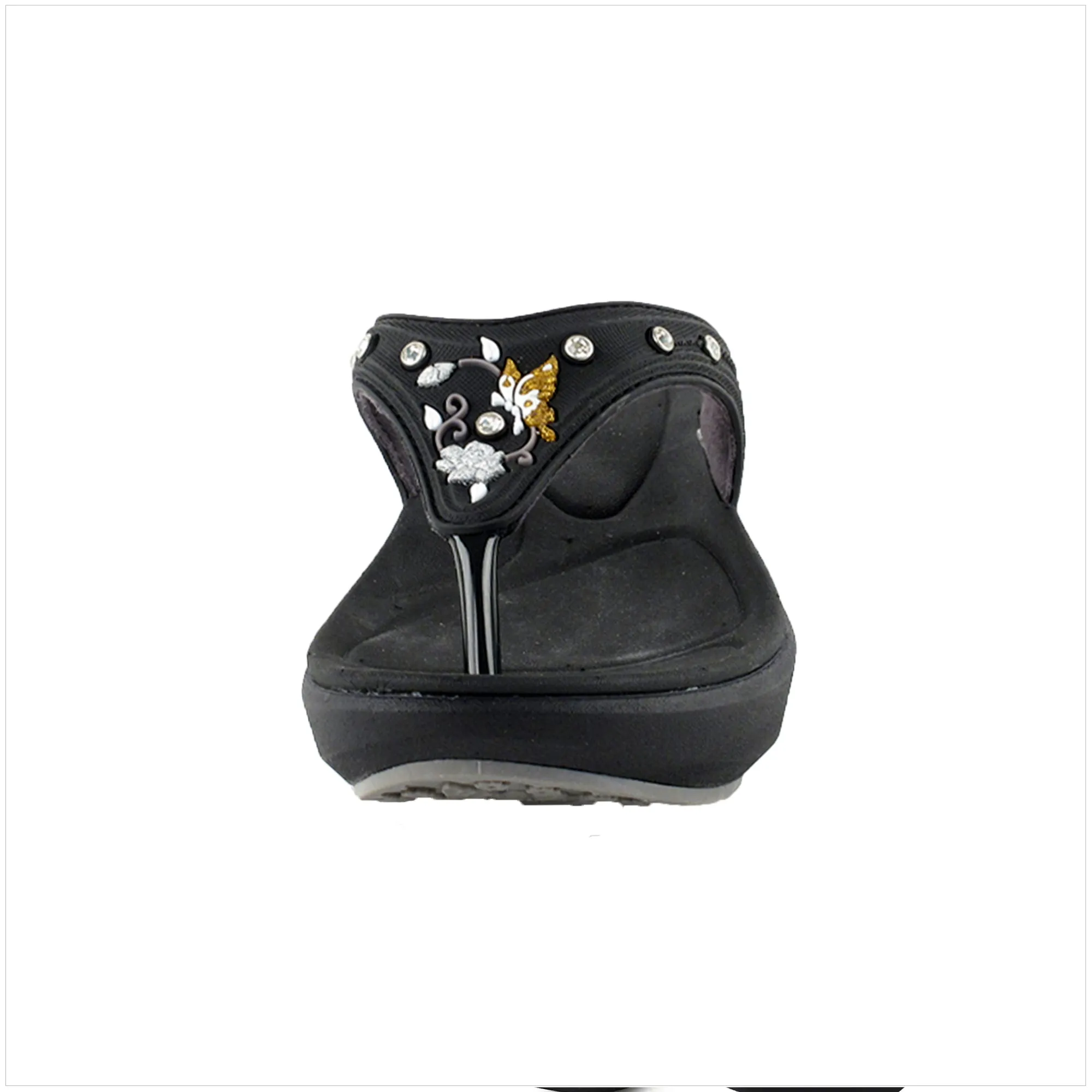 Platfoam: 7530 Black Serena Flip Flops