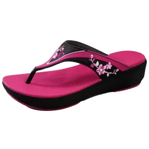 Flip Flops Jelly Slide Platform: 1558 Fuchsia
