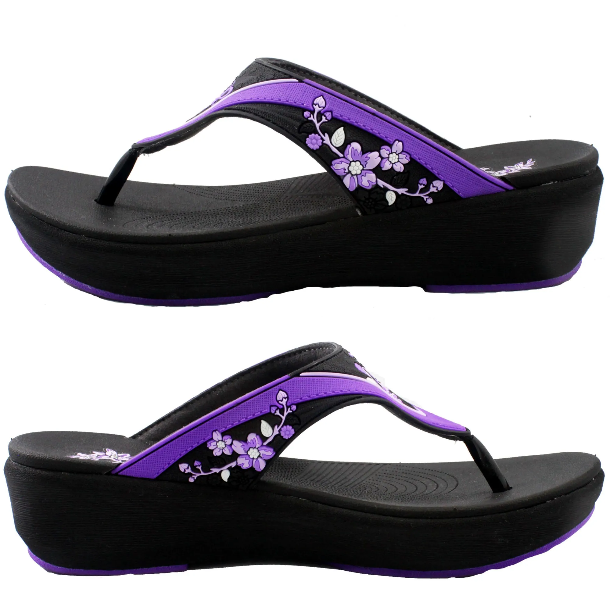 Platform: 1558 Purple University Of Georgia Flip Flops