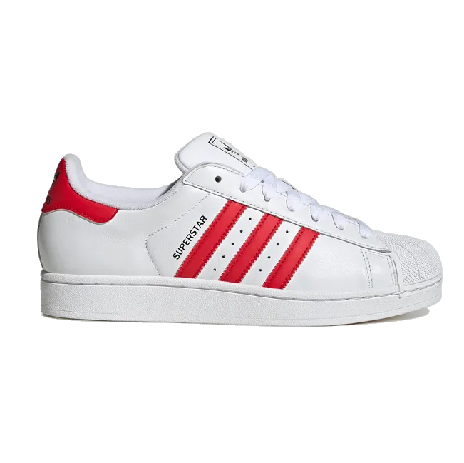 Adidas Men's Superstar Ii Shoes - Cloud White / Better Scarlet / Core Black Palace And Adidas Shoes