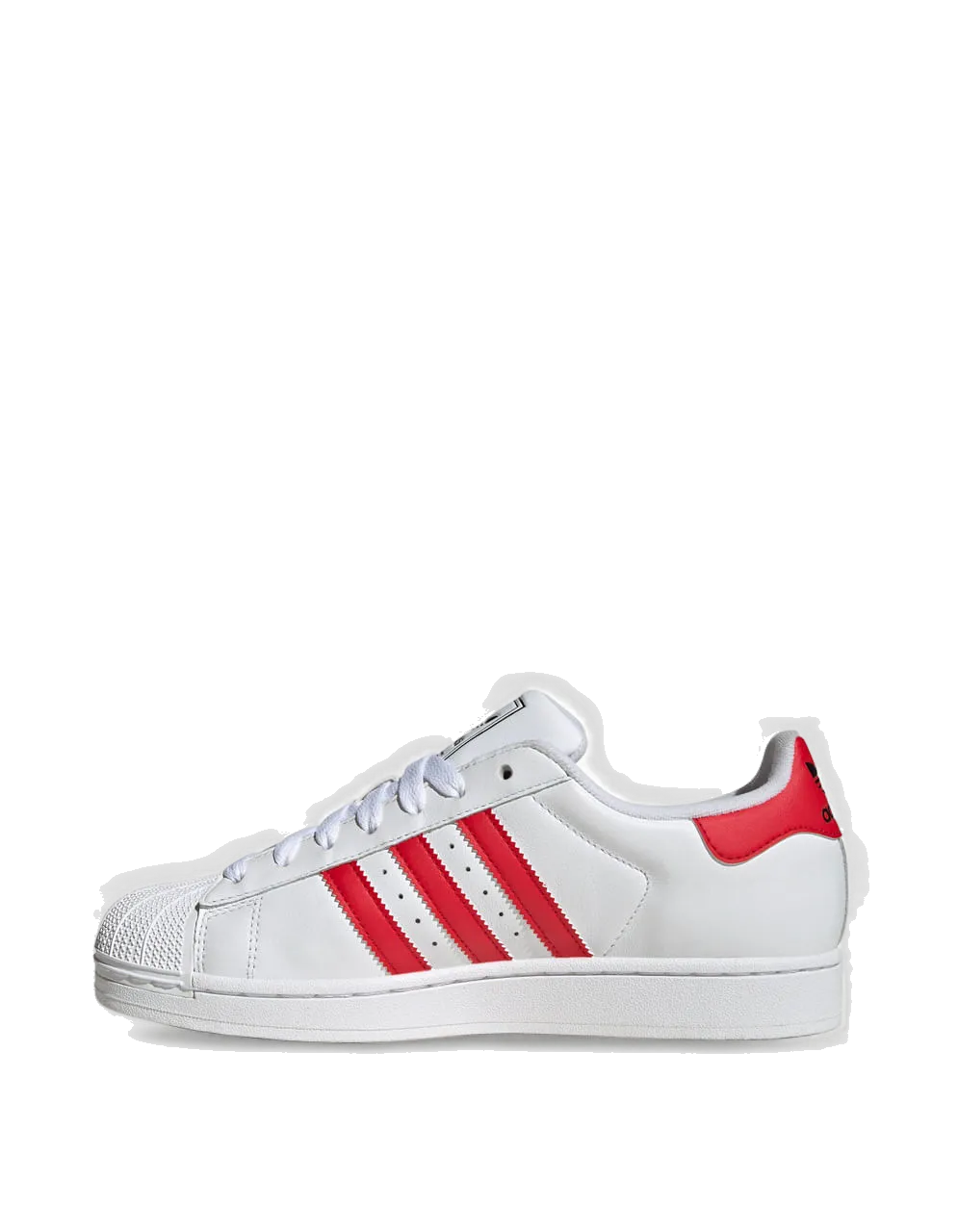 Adidas Dress Shoes Adidas Men's Superstar Ii Shoes - Cloud White / Better Scarlet / Core Black