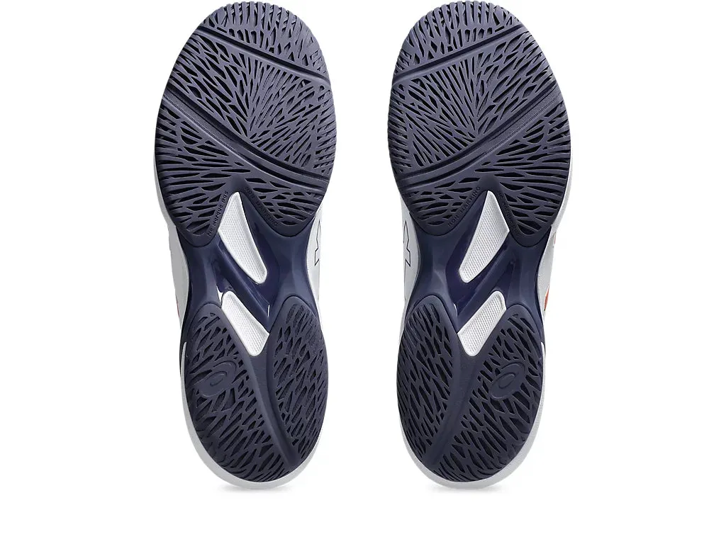 Asics Men's SOLUTION SWIFT FF 2 Tennis Shoes in White/Nova Orange Lightest Asics Shoes