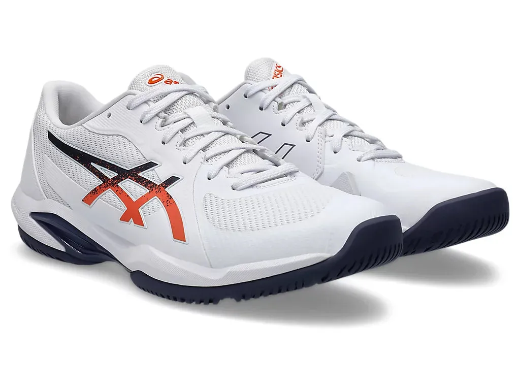 Asics Men's SOLUTION SWIFT FF 2 Tennis Shoes in White/Nova Orange Asics Duomax Shoes Price
