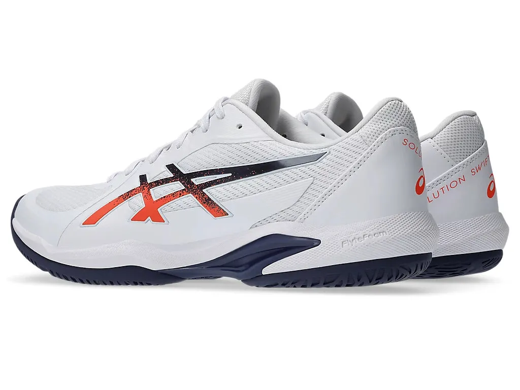 Asics Gel Challenger Shoes Asics Men's SOLUTION SWIFT FF 2 Tennis Shoes in White/Nova Orange