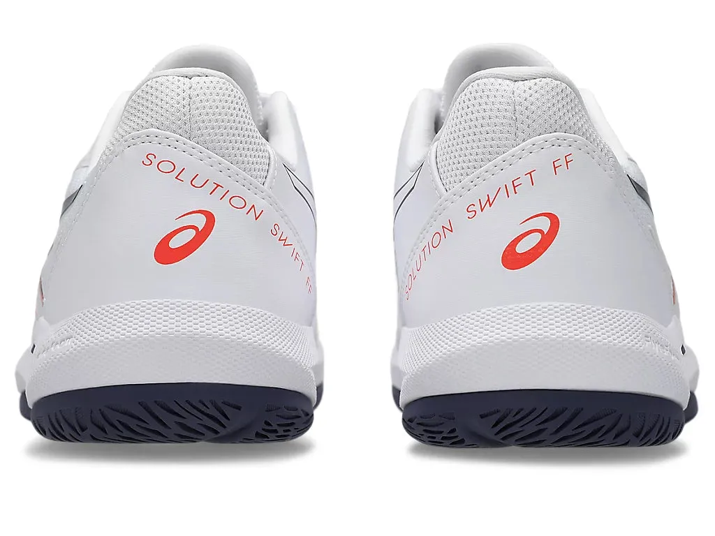 Asics Chart Shoes Asics Men's SOLUTION SWIFT FF 2 Tennis Shoes in White/Nova Orange