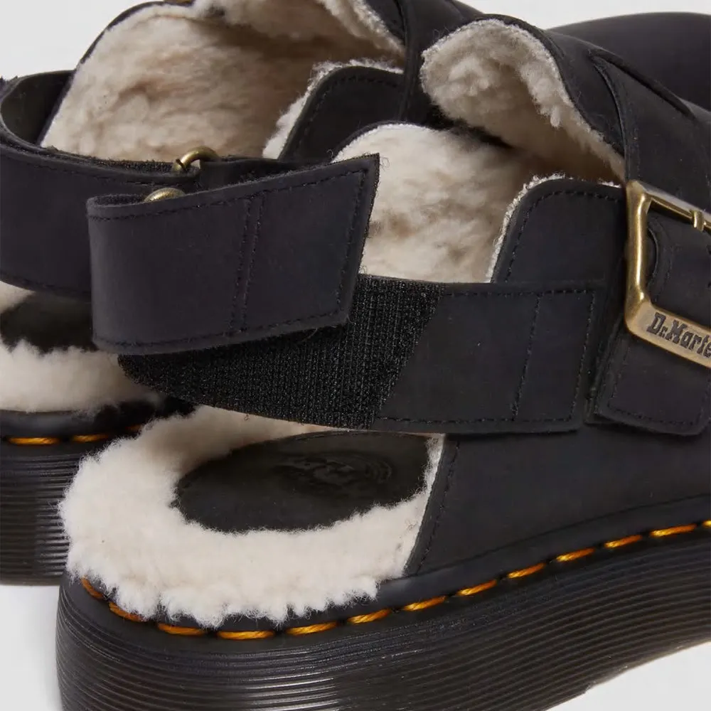 Inexpensive Slippers For Guests DR. MARTENS - JORGE II BLACK