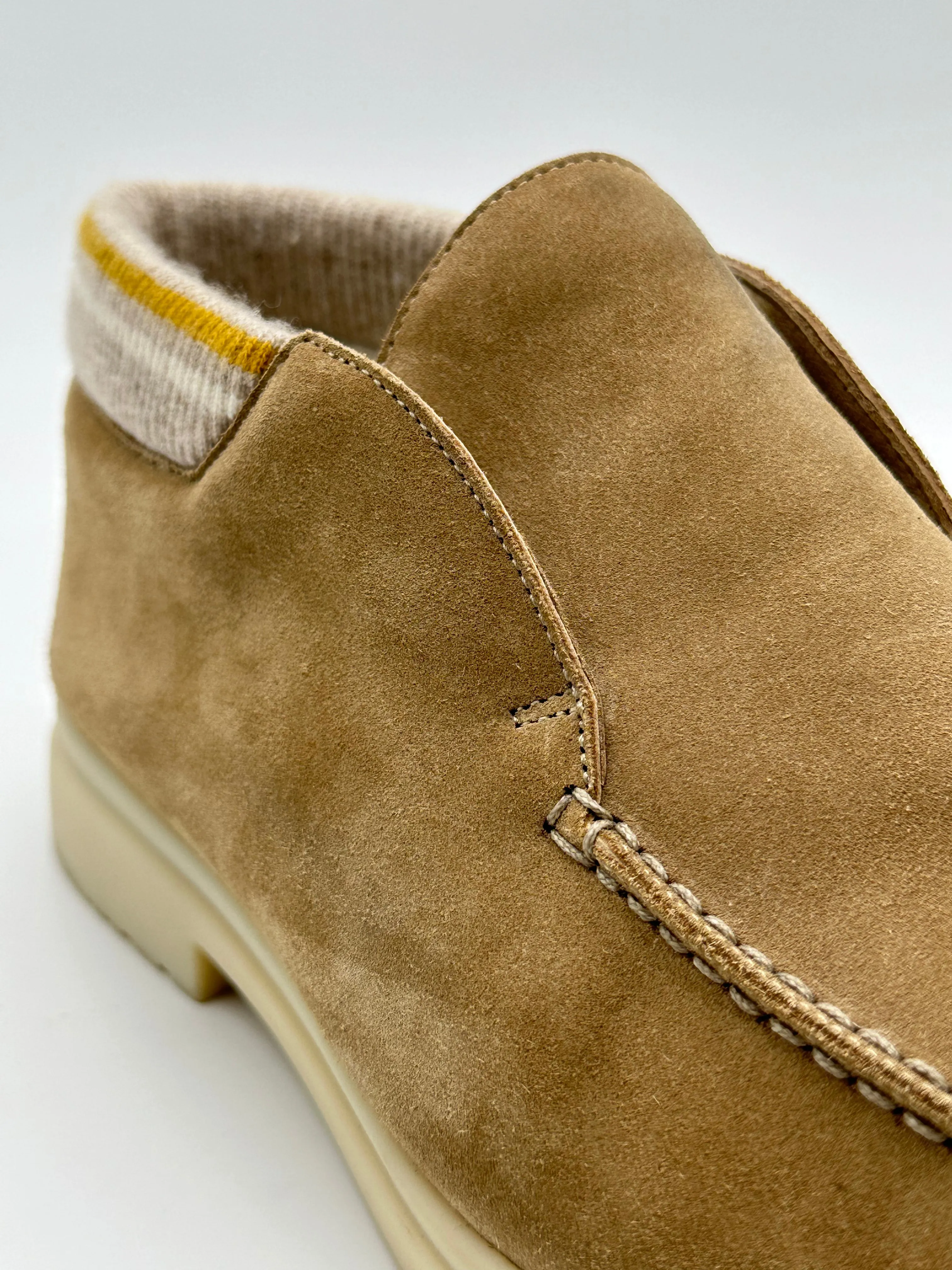 Louis Vuitton Denim Loafers Polacchino Open Wintery Walk