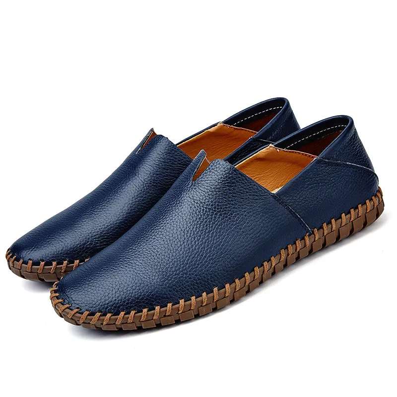 POOLOOP Large Size Men's Shoes Belgium Loafers