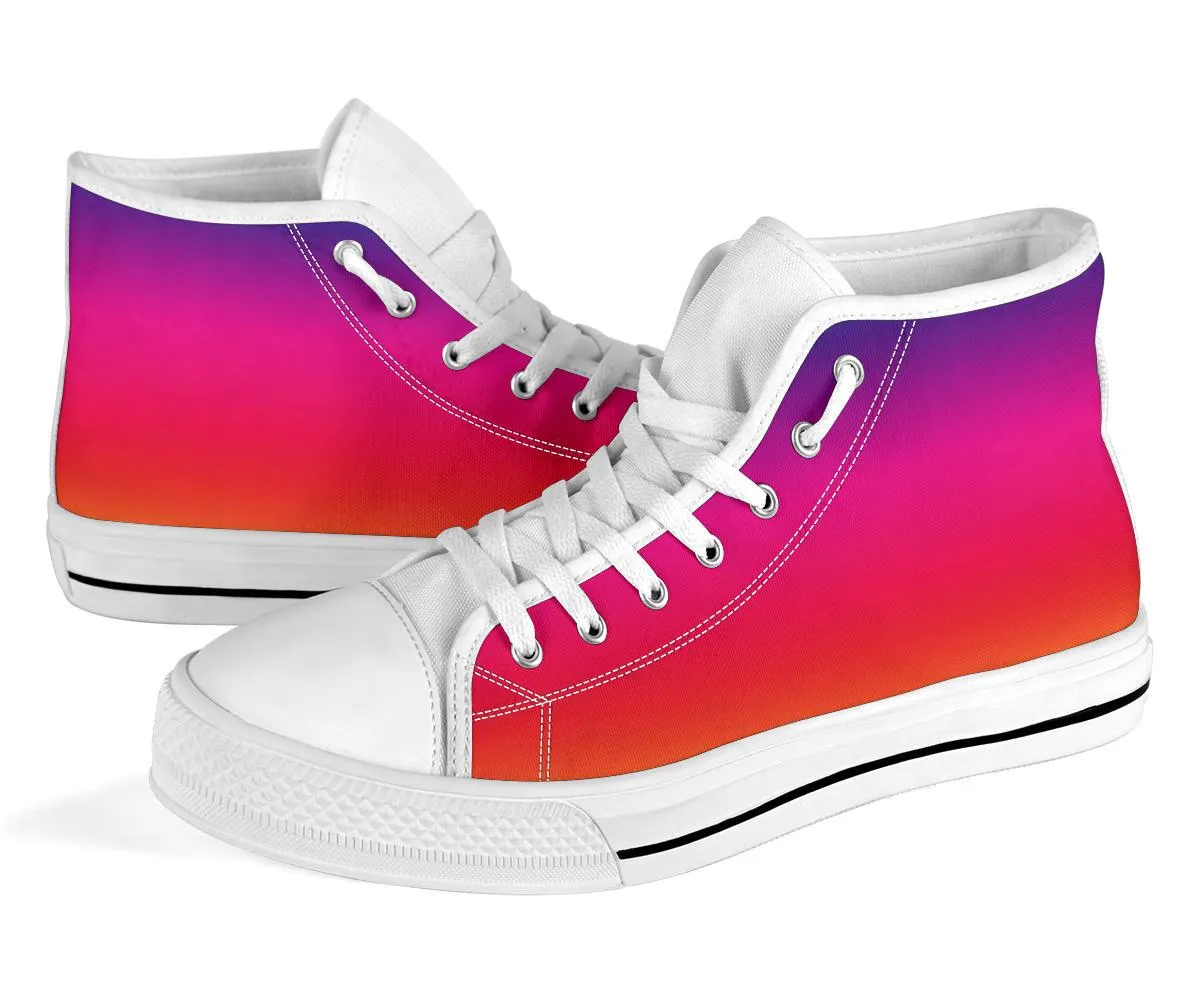 Sneakers For Teachers High Top Sneakers - Unisex Colorful Sneakers #1 | Custom Sneakers Women, Custom Women's Sneakers, Customized Sneakers, High Top Sneakers for Women