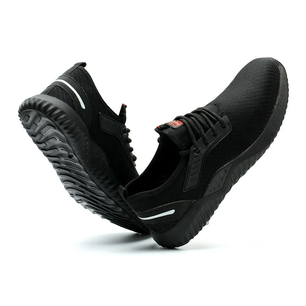 Steel Toe Shoe for Men Work Safety Sneakers Breathable Air Cushion Working Boots Non Metallic Toe Work Boots
